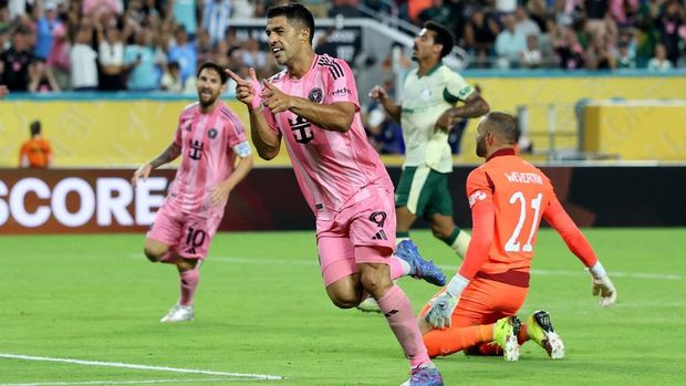 Luis Suárez marcó un gol y dio una asistencia ante Palmeiras (Reuters)