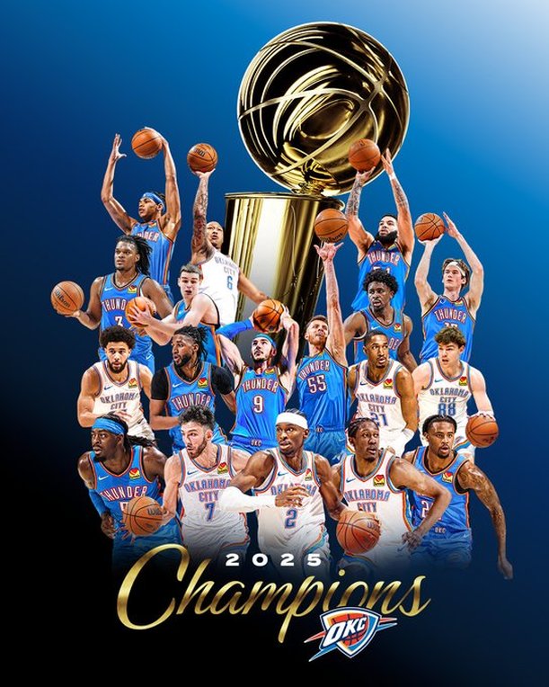 Thunder es el campeón de la NBA.
