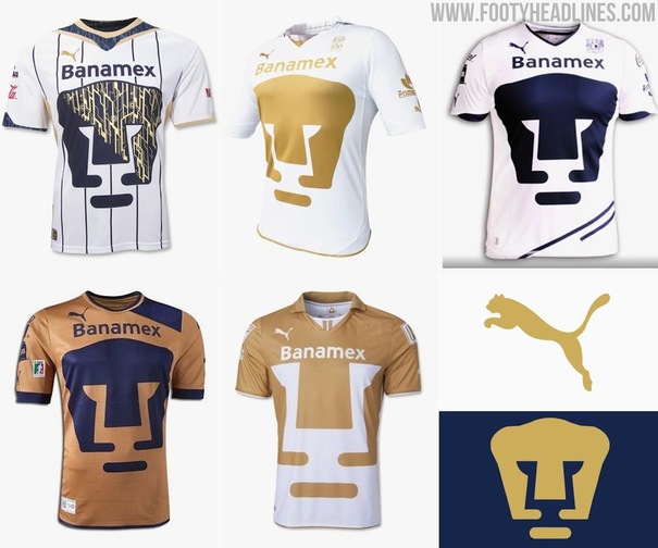 Playeras de Pumas que realizó Puma (footyheadlines.com)