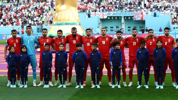 Selección de Irán previo a un partido (Reuters)