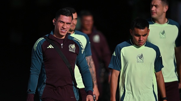 Ángel Malagón y Charly Rodríguez, en un entrenamiento con el Tri (Imago7)
