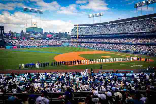 Hay muchos mexicanos en los partidos de Dodgers.