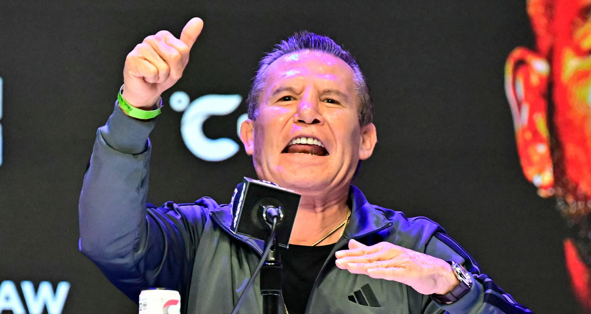 Julio César Chávez se enganchó con Jake Paul. (Foto: AFP)