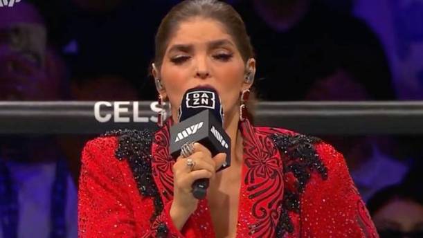Ana Bárbara en su interpretación (Captura)