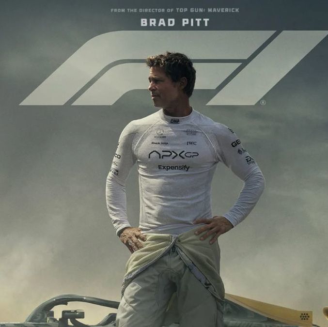 Brad Pitt entrega una de sus películas más emocionantes y llenas de adrenalina en 'F1: la película'. Foto: Universal