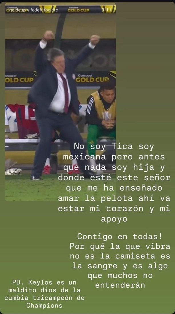 Mishelle Herrera apoya a su padre