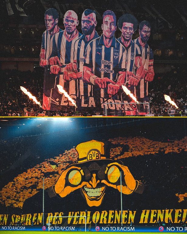 Dortmund destacó a las dos aficiones.