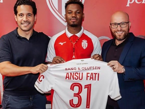 Ansu Fati fue anunciado por AS Monaco.
