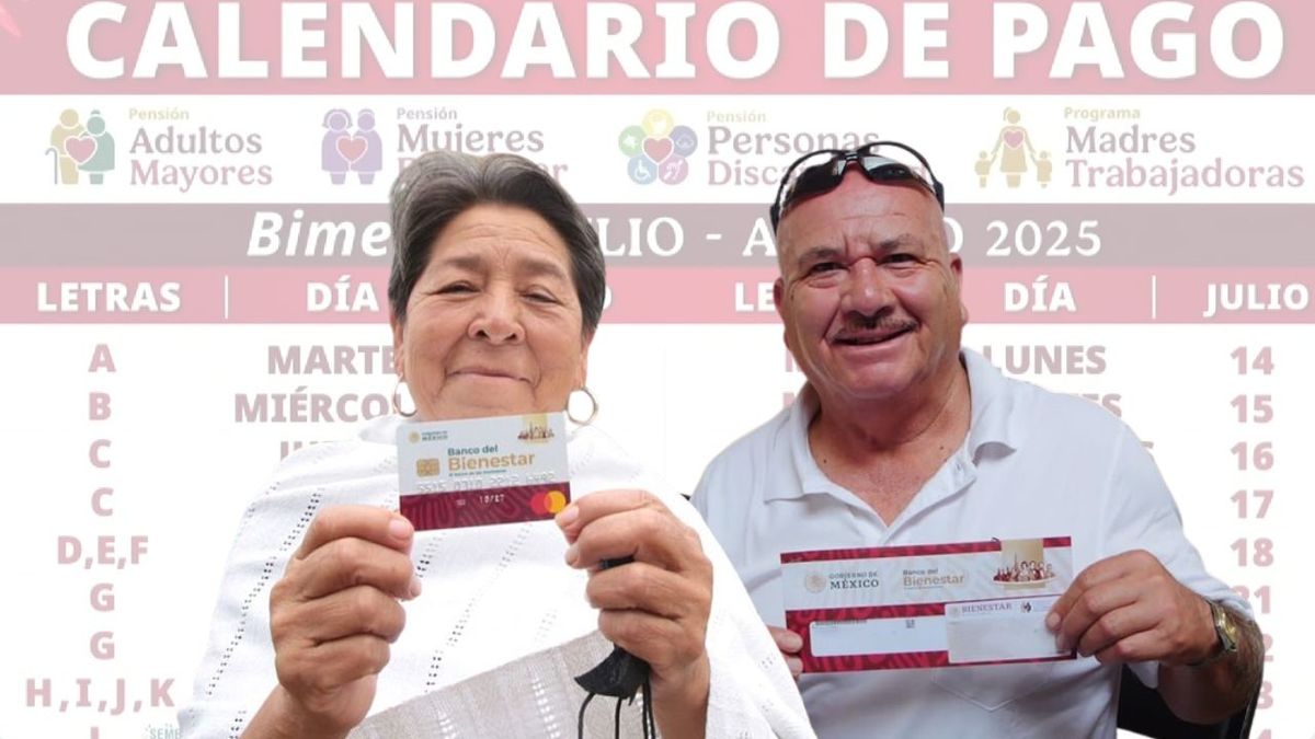 Publican calendario de la Pensión del Bienestar de julio-agosto 2025