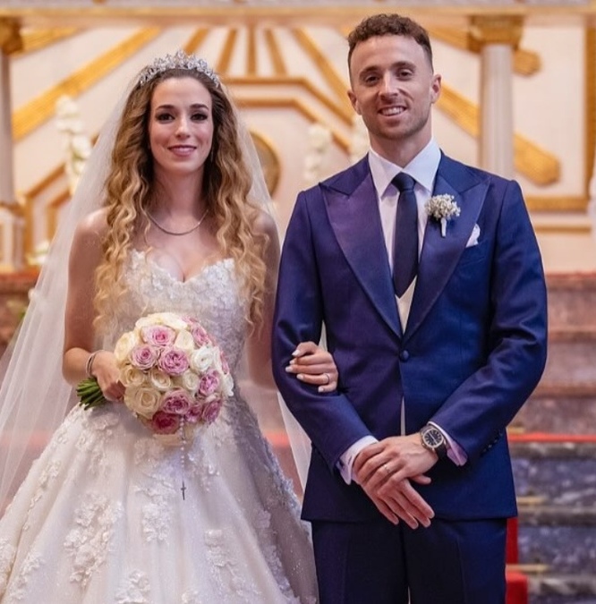 Diogo Jota se había casado con Rute Cardoso, madre de sus hijos (Instagram @diogoj_18)