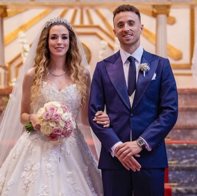 Diogo Jota se había casado con Rute Cardoso, madre de sus hijos (Instagram @diogoj_18)