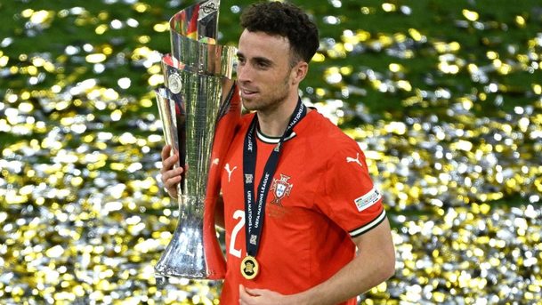 Diogo Jota ganó hace unas semanas la UEFA Nations League con Portugal (Reuters)