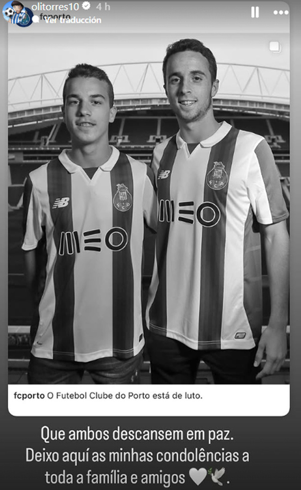 Óliver Torres, jugador de Rayados, fue compañero de Diogo.