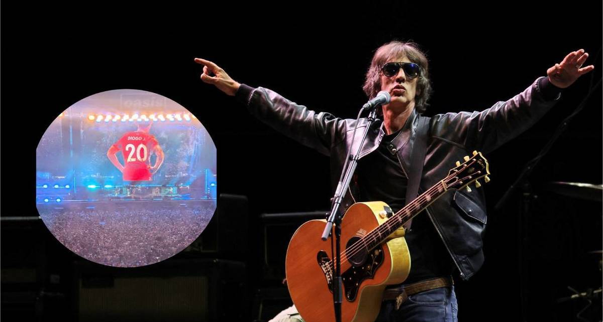 Diogo Jota recibió un homenaje en el regreso de Oasis (Reuters)
