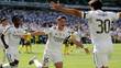 Jugadores del Real Madrid festejan en el Mundial de Clubes (AFP)