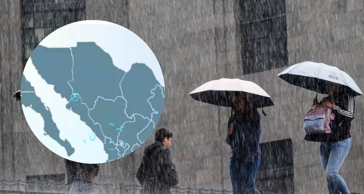 Fuertes lluvias en estos estados del país ante la presencia del monzón mexicano 2025. (FOTO): Especial.