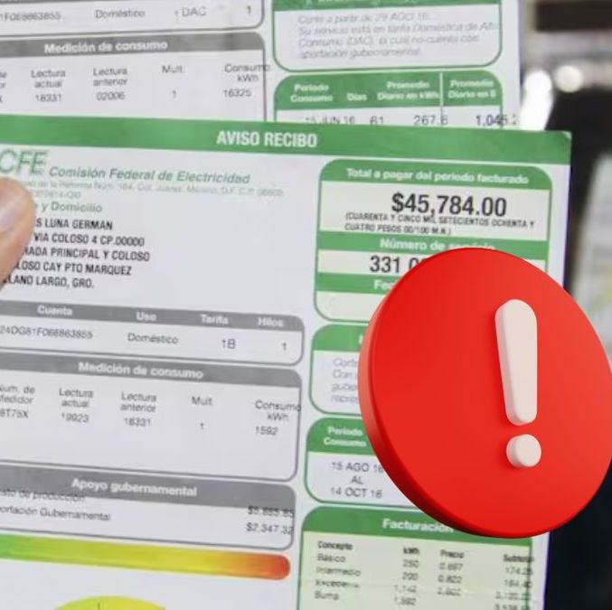 ¡Atención! Estas personas deberán cambiar el nombre del titular del recibo CFE o tendrán serias consecuencias. (FOTO): Especial.