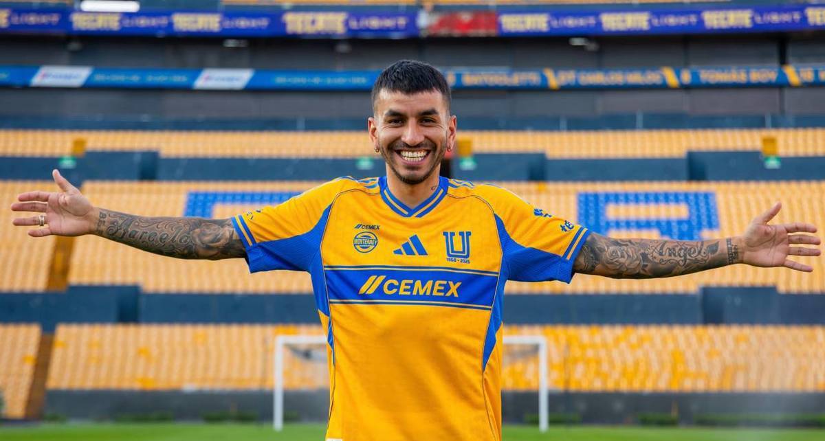 Ángel Correa ya vistió la piel de Tigres (@TigresOficial)