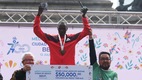 Martin Magengo Kiprotich ganó el  Medio Maratón de CDMX 2025 (FOTO: Ariana Pérez)