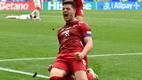 Luka Jovic celebra un gol con la selección serbia (AFP)
