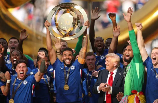 Trump estuvo en el festejo del Chelsea.