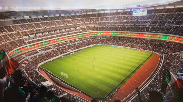 Así lucirá el Estadio Azteca por dentro tras la remodelación. (Captura)