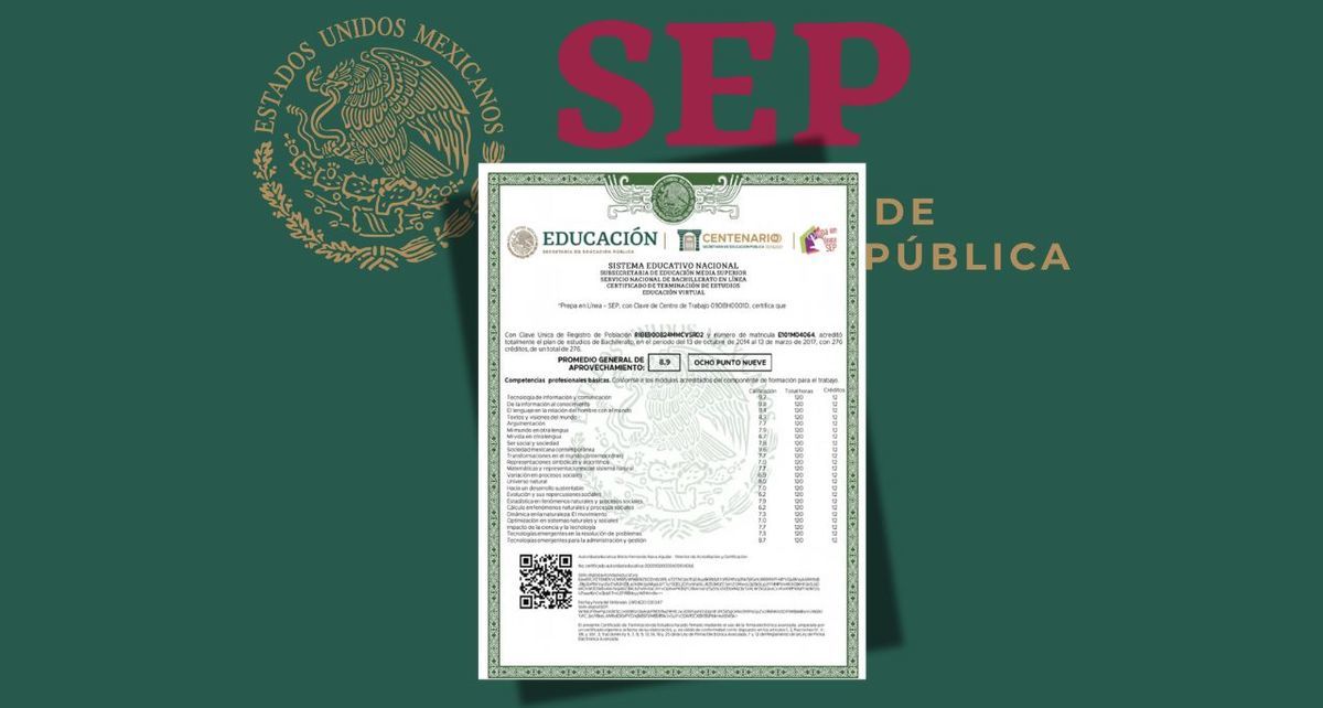 Es posible obtener documentos de calificaciones a través de internet por parte de la SEP