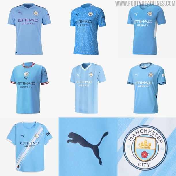 Los uniformes que tiene Manchester City con Puma.