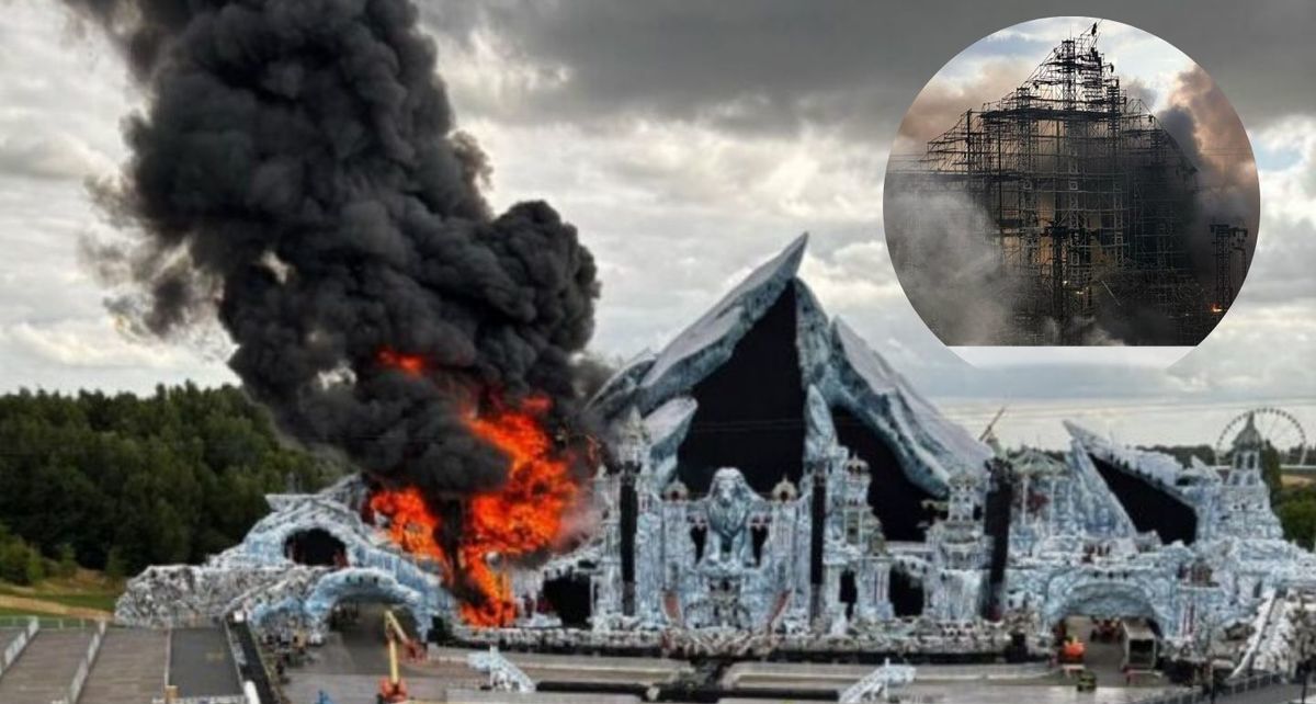 Así quedó el escenario principal de Tomorrowland tras incendio| Foto: Especial