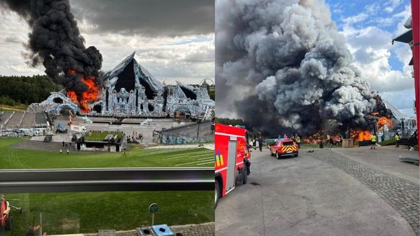 Tomorrowland 2025 se incendia horas previo a su inicio. Foto: Captura de pantalla