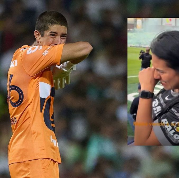 La familia de Parra estaba contenta por verlo debutar.