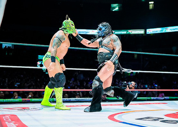 The Beast Mortos y Esfinge dieron una gran lucha. (Cortesía CMLL)