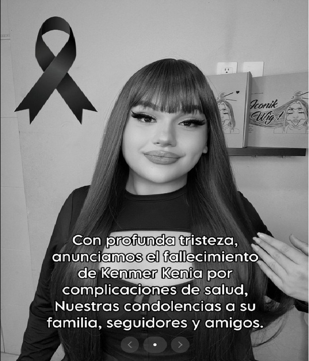 Kenmer Kenia, la influencer que fue dada por muerte en su propia cuenta de Tiktok. (Tiktok:_kenmer)