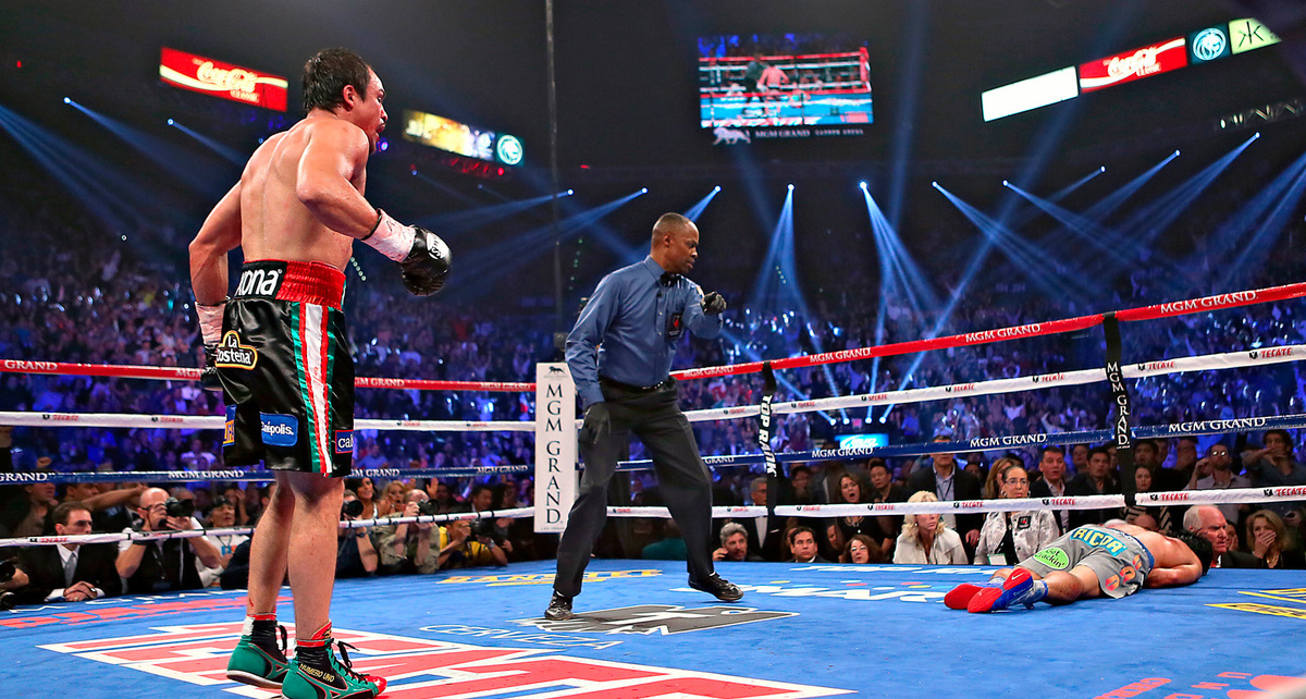 Márquez propinó un brutal nocaut a Pacquiao en 2012. (Foto: Imago7)