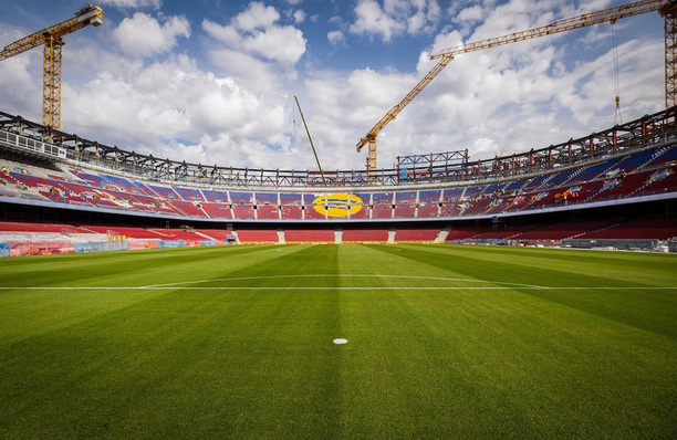 El Estadio del Barcelona aún no termina de remodelarse.