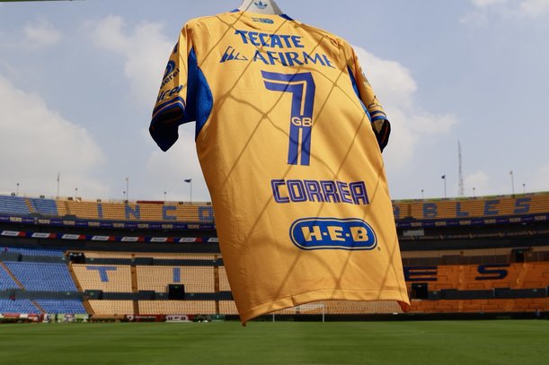 El jersey de Ángel Correa en Tigres