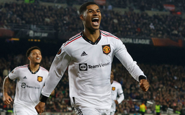 Marcus Rashford, actualmente se posiciona como el mejor jugador del Manchester United (Reuters).