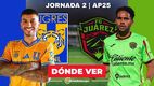 Tigres-FC JuárezJornada 2 Apertura 2025