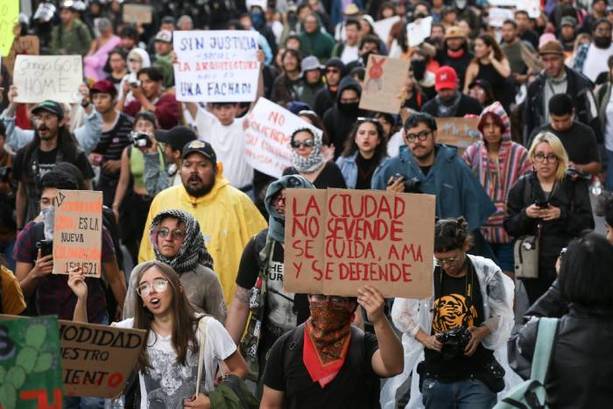 La segunda marcha contra la gentrificación fue al sur de CDMX (Araceli López)