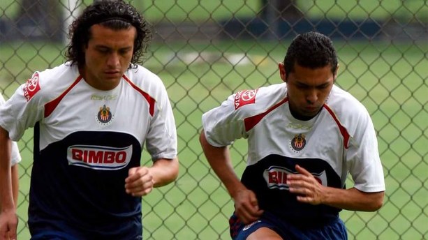 Ramón Morales y Héctor Reynoso entrenando con Chivas (Mexsport)