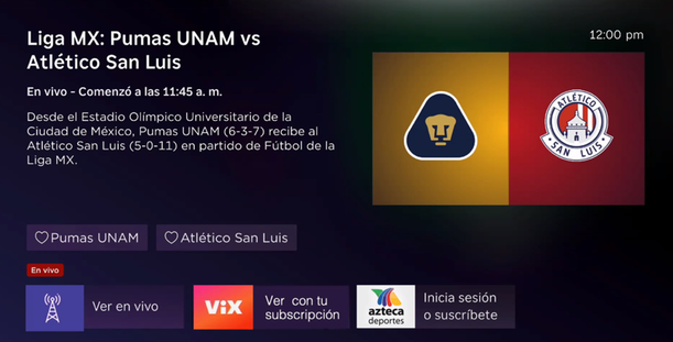 Roku Sports, la nueva opción para ver los juegos de la Liga MX (Especial)