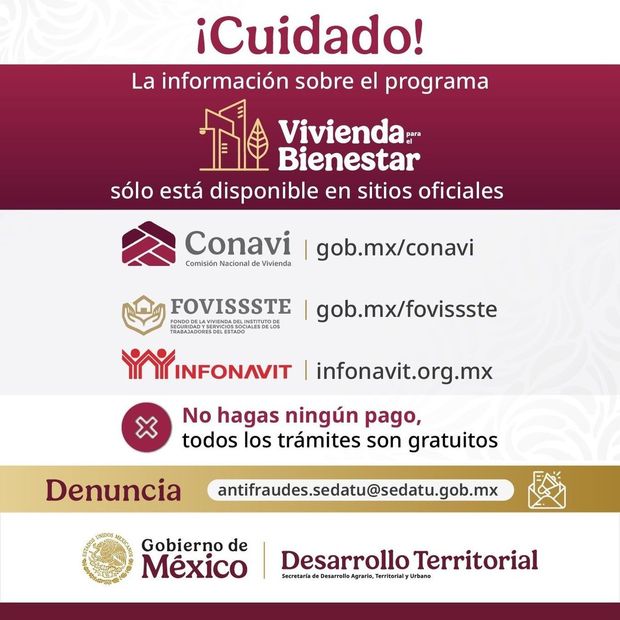 Estos son los sitios donde puedes obtener más información sobre el programa. (Foto:@GobiernoMX)