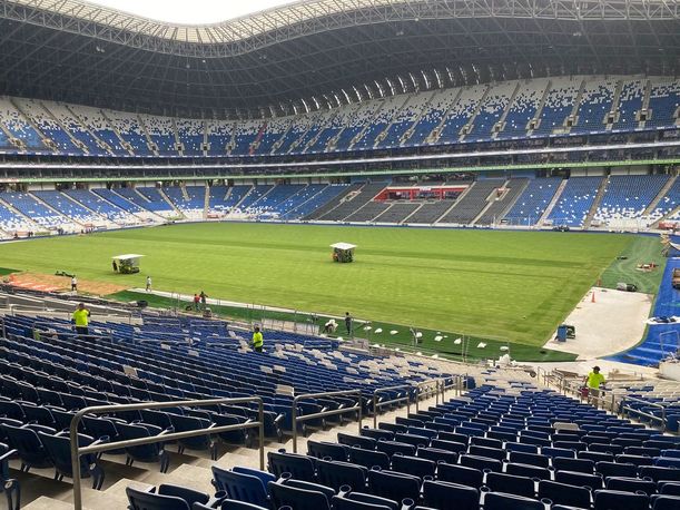 Cancha del Estadio BBVA está lista