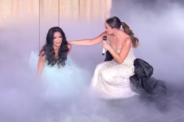 Laura Pérez sufre fuerte esguince durante la semifinal de Miss Universo Latina.