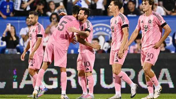 Lionel Messi guía la victoria de Inter Miami (AFP)