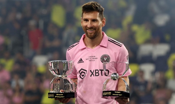 Messi se ve muy contento con el Inter Miami.