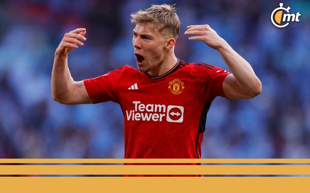 Rasmus Hojlund marcó el penal definitivo para dar el pase al Manchester United (Reuters)