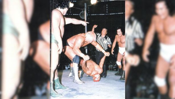 Hulk Hogan y el día que debutó en México ante Canek y Perro Aguayo. (FOTO): Sean Bossman (Facebook).