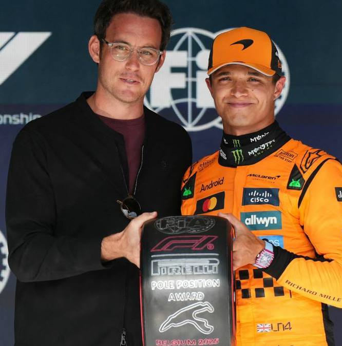 Lando Norris, pole position en el GP de Bélgica (AFP)