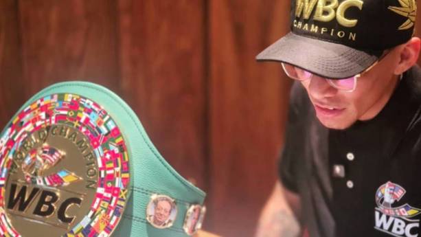 El Chihuas ya tiene el campeonato mundial interino del peso mosca en la WBC (@chihuasrodriguez)